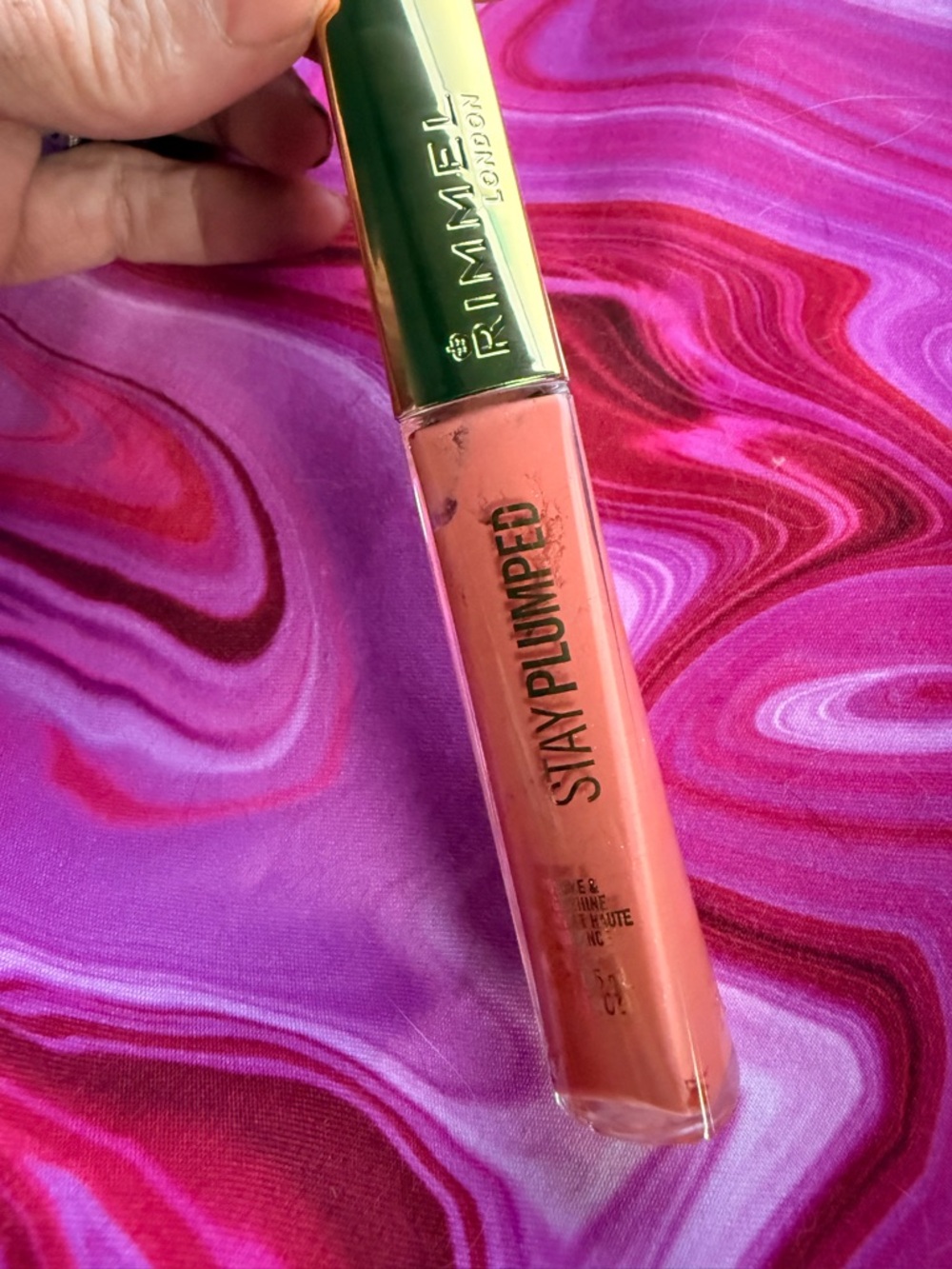 Rimmel London Stay Plumped Lip Gloss - Peach Pie